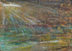 Donna Southern (Eastbourne 1960-2024) - Abstract composition, mixed media on paper, framed and