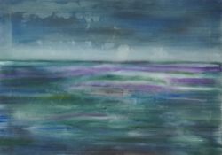 Donna Southern (Eastbourne 1960-2024) - Abstract composition, mixed media on canvas, unframed,