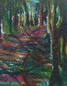 Donna Southern (Eastbourne 1960-2024) - Abstract woodland scene, photographic print, framed and