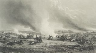 The Battle of Waterloo, 20th century print of the engraving by J. T. Willmore ARA, printed by G