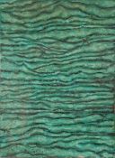 Abstract, 20th century impasto oil on canvas, indistinctly signed, unframed, 126cm x 93cm.