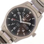 Seiko, an as new Seiko 5 Sports automatic gentlemen's wristwatch, model 7S36-03J0, the dial 35mm