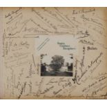 Edwardian tourist guest book, places including Gunley, Chirbury, Shropshire, 4 Royal Crescent