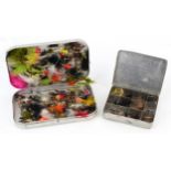 Small collection of vintage fly fishing flies.
