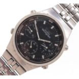 Seiko, vintage gentlemen's Seiko chronograph quartz wristwatch, model 7A38-7270, the dial 31mm in