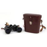 Pair of Carl Zeiss Jena 10 x 50 binoculars, serial number 4651372, with carry case.