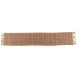 Burberry 100% cashmere chequered scarf, 160cm in length.