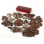 Quantity of 18th century and later British and world coins including a 1792 French Louis XVI two