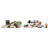 Collection of vintage and later games including board games, a model of a galleon, pool balls,