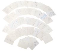 BRITISH COMEDY ACTORS - LARGE COLLECTION OF AUTOGRAPHS