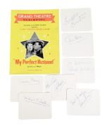 THEATRE - 'MY PERFECT HUSBAND' (MEET THE WIFE) - CAST AUTOGRAPHS