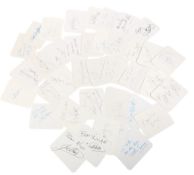 COMEDIANS - LARGE COLLECTION OF AUTOGRAPHS
