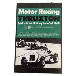 AUTOMOBILIA - 1960S MOTOR RACING THRUXTON POSTER