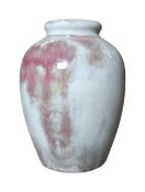 WALTER MOORCROFT, CIRCA 1950S - BALUSTER RUSKIN EFFECT CERAMIC VASE