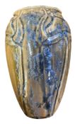 MOUGIN BROTHERS POTTERY - CRYSTALLINE GLAZE BALUSTER SHAPED VASE