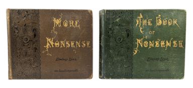 LEAR, EDWARD 1899-1900 THE BOOK OF NONSENSE & MORE NONSENSE, 2VOLS