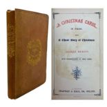 DICKENS, CHARLES: 1843 A CHRISTMAS CAROL, FIRST EDITION, SECOND ISSUE