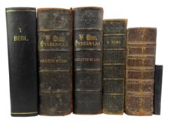 WELSH BIBLES- 18TH, 19TH & 20TH CENTURY, BOUND IN LEATHER