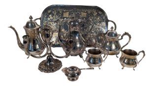 20TH CENTURY VINTAGE SILVER PLATED EPNS SERVICE TRAY