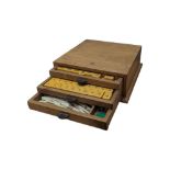 VINTAGE 20TH CENTURY CHINESE MAHJONG SET