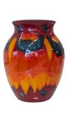 POOLE POTTERY, DOREST - MID 20TH CENTURY VOLCANO VASE