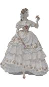 ROYAL WORCESTER - THE FAIREST ROSE - LATE 20TH CENTURY LIMITED EDITION CHINA FEMALE FIGURINE