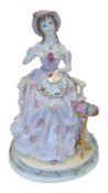 ROYAL WORCESTER - 1996 LIMITED EDITION GRACEFUL ARTS EMBROIDERY BONE CHINA FIGURE