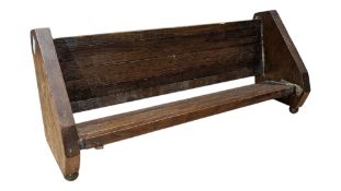 MID CENTURY VINTAGE WOODEN EXTENDING BOOK TROUGH