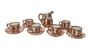 19TH CENTURY JAPANESE KUTANI PORCELAIN SATSUMA PART COFFEE SERVICE