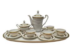 VINTAGE 20TH CENTURY CZECHO-SLOVAKIA CHINA COFFEE SERVICE