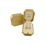 THEO FABERGE - PAIR OF LIMITED EDITION 18CT GOLD & PEARL PENDANT EARRINGS