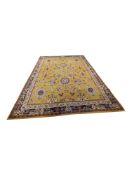 LARGE VINTAGE CHINESE MACHINE WOVEN CARPET FLOOR RUG