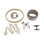 COLLECTION OF SILVER & ROLLED GOLD JEWELLERY