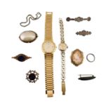 COLLECTION OF SILVER AND ANTIQUE JEWELLERY