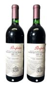 TWO PENFOLDS, SOUTH AUSTRALIA, BIN 707 CABERNET SAUVIGNON WINE BOTTLES