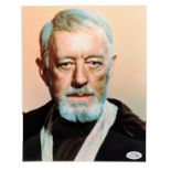 STAR WARS - SIR ALEC GUINNESS (1914-2000) - AUTOGRAPHED 8X10" - ACOA