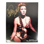 STAR WARS - CARRIE FISHER (1956-2016) - AUTOGRAPHED 8X10" PHOTO - ACOA