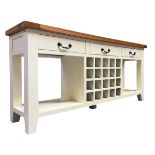 CONTEMPORARY PAINTED KITCHEN ISLAND & CABINET