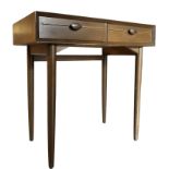 SCANDART - MID 20TH CENTURY TEAK TWO-DRAWER DESK OR SIDETABLE