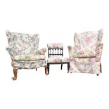 PARKER KNOLL WING BACK ARMCHAIRS W/ ANOTHER AESTHETIC EXAMPLE