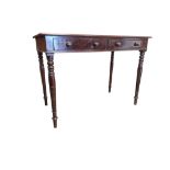 VICTORIAN 19TH CENTURY MAHOGANY WRITING TABLE DESK
