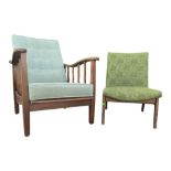 PARKER KNOLL MODEL 723/4 ARMCHAIR TOGETHER WITH ANOTHER