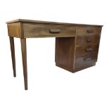 BRITISH MODERN DESIGN - MID CENTURY TEAK WOOD WRITING TABLE