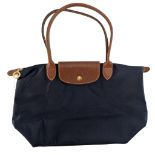 LONGCHAMP - MODERN DESIGNER TOTE BAG WITH LEATHER HANDLE