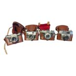 FOUR 20TH CENTURY VINTAGE SLR FILM CAMERAS