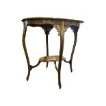 EARLY 20TH CENTURY MAHOGANY CHIPPENDALE STYLE OCCASIONAL TABLE