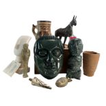 COLLECTION OF 20TH CENTURY GRAND TOUR JADES & OTHER CENTERPIECES