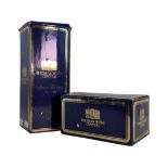 THOMAS WEBB CRYSTAL - WARWICK SQUARE SPIRIT DECANTER & WHISKEY TUMBLERS