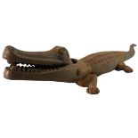 LATE 20TH CENTURY CAST IRON CROCODILE NUTCRACKER / PAPERWEIGHT
