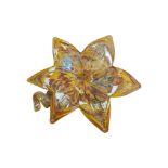 MID CENTURY ITALIAN MURANO ART GLASS FLOWER SCULPTURE